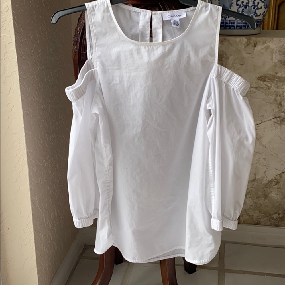 Calvin Klein Cold Shoulder Top